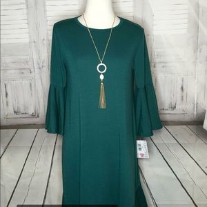 NWT Lularoe Maurine Dress Teal Medium